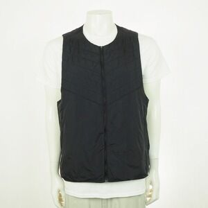 Nike Running AeroLayer Insulated Gilet Jacket Vest Mens XL Black Full-Zip Nylon